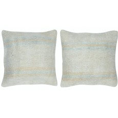 SET OF 2 - Handmade Hemp Cushion Covers. Vintage Kilim Throw Pillow Covers. A pair of Accent Pillows