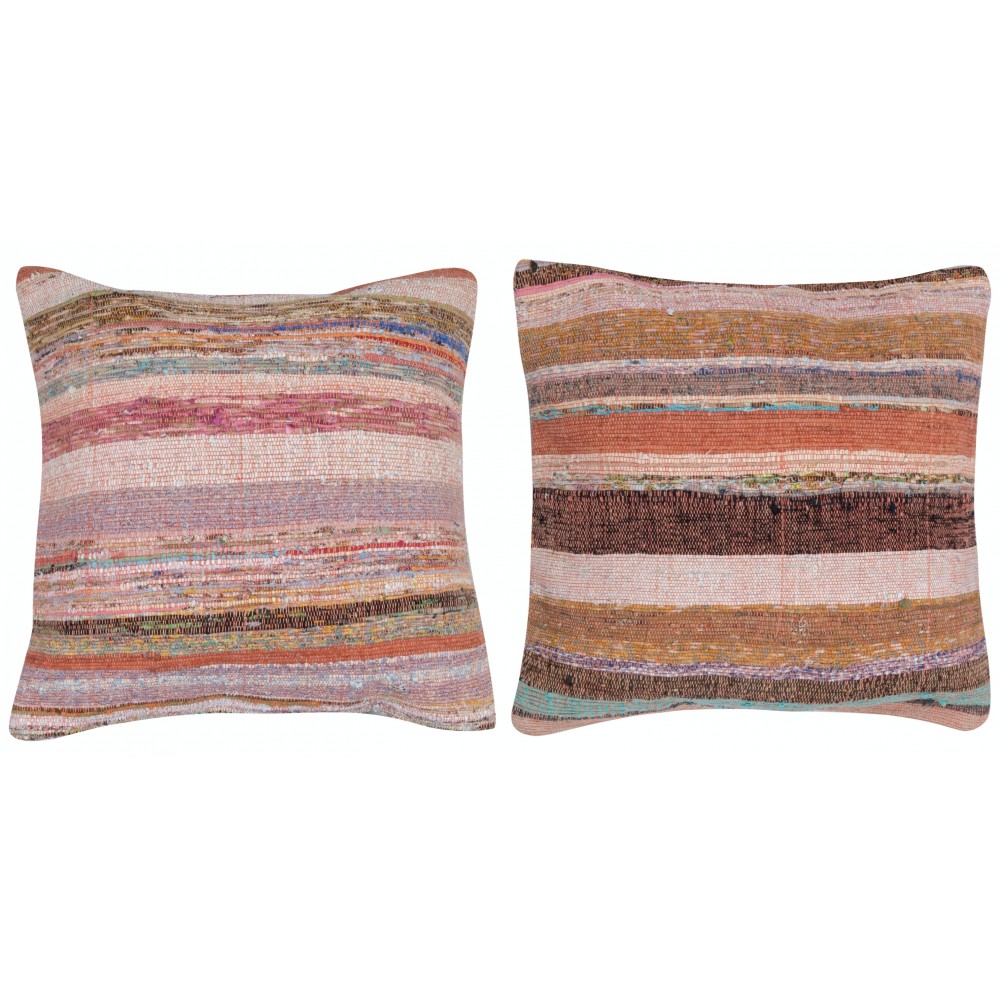 SET OF 2 - Handwoven Kilim Cushion Covers. Vintage Cotton Throw Pillows. Turkish Pillowcases. A pair of Accent Pillow Covers SET OF 2 - Handwoven Kilim Cushion Covers. Vintage Cotton Throw Pillows. Turkish Pillowcases. A pair of Accent Pillow Covers