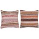 SET OF 2 - Handwoven Kilim Cushion Covers. Vintage Cotton Throw Pillows. Turkish Pillowcases. A pair of Accent Pillow Covers SET OF 2 - Handwoven Kilim Cushion Covers. Vintage Cotton Throw Pillows. Turkish Pillowcases. A pair of Accent Pillow Covers