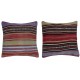 SET OF 2 - Handmade Wool Kilim Cushion Covers. Vintage Throw Pillows. A pair of Accent Pillows SET OF 2 - Handmade Wool Kilim Cushion Covers. Vintage Throw Pillows. A pair of Accent Pillows