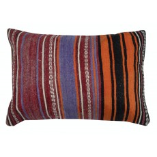 Traditional Kilim Cushion Cover. Handwoven Turkish Accent Pillow. Wool Throw Pillow