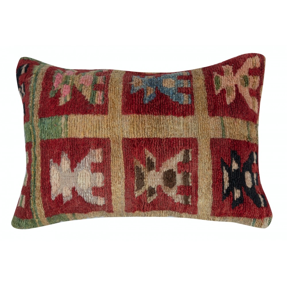 Hand-knotted Turkish Wool Rug Cushion Cover. Rustic Throw Pillow. Home Gift. Accent Pillow Hand-knotted Turkish Wool Rug Cushion Cover. Rustic Throw Pillow. Home Gift. Accent Pillow
