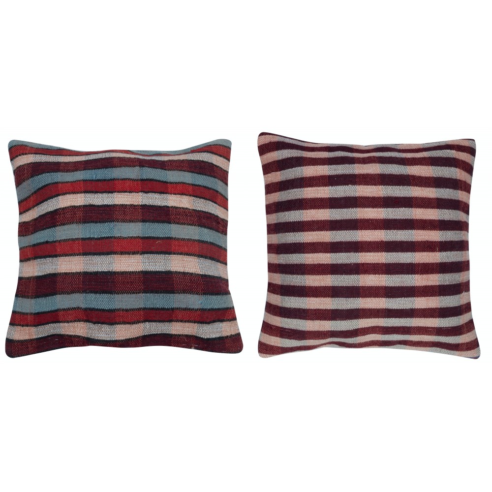 SET OF 2 - Handwoven Cushion Covers. A pair of Kilim Accent Pillows. Vintage Throw Pillows SET OF 2 - Handwoven Cushion Covers. A pair of Kilim Accent Pillows. Vintage Throw Pillows