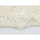 Vintage Handmade Shag Pile Rug Made of Natural Beige Mohair Wool Vintage Handmade Shag Pile Rug Made of Natural Beige Mohair Wool