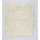 Vintage Handmade Shag Pile Rug Made of Natural Beige Mohair Wool Vintage Handmade Shag Pile Rug Made of Natural Beige Mohair Wool