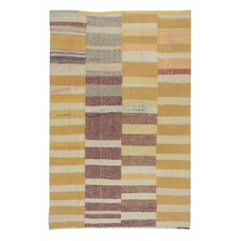 Vintage Multicolor Kilim. Handwoven Turkish Cotton Rag Rug. Adjustable Size Vintage Multicolor Kilim. Handwoven Turkish Cotton Rag Rug. Adjustable Size