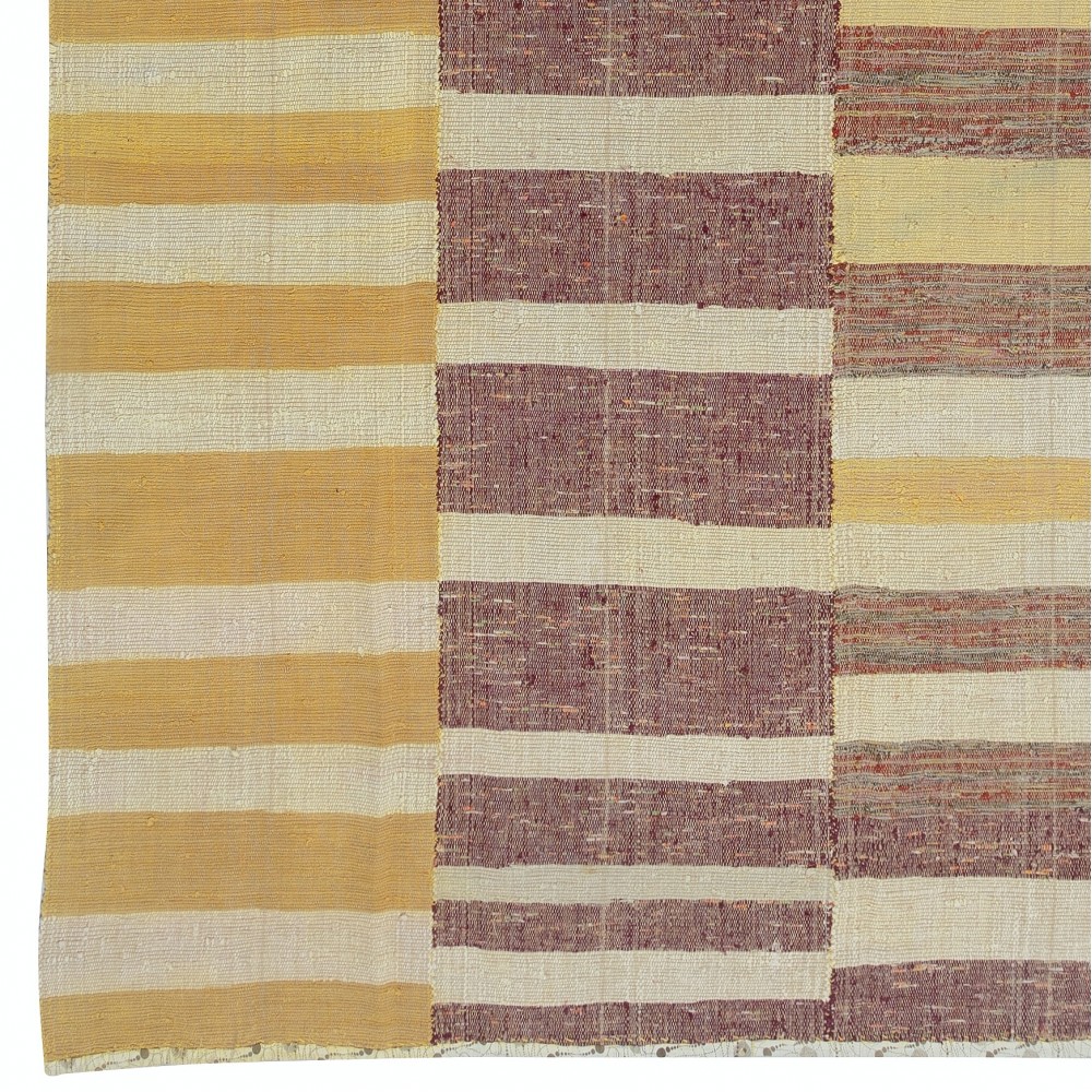 Vintage Multicolor Kilim. Handwoven Turkish Cotton Rag Rug. Adjustable Size Vintage Multicolor Kilim. Handwoven Turkish Cotton Rag Rug. Adjustable Size