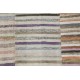 Multicolored Striped Kilim. Handwoven Cotton Turkish Rag Rug. Vintage Carpet. Adjustable Size Multicolored Striped Kilim. Handwoven Cotton Turkish Rag Rug. Vintage Carpet. Adjustable Size