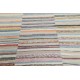 Handmade Turkish Kilim. Vintage Cotton Rag Rug. Multicolored Stripe Pattern Carpet Handmade Turkish Kilim. Vintage Cotton Rag Rug. Multicolored Stripe Pattern Carpet