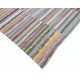 Vintage Turkish Kilim. Adjustable Handwoven Cotton Carpet. Colorful Striped Rag Rug. Bohemian Home Decor Vintage Turkish Kilim. Adjustable Handwoven Cotton Carpet. Colorful Striped Rag Rug. Bohemian Home Decor