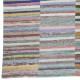 Vintage Turkish Kilim. Adjustable Handwoven Cotton Carpet. Colorful Striped Rag Rug. Bohemian Home Decor Vintage Turkish Kilim. Adjustable Handwoven Cotton Carpet. Colorful Striped Rag Rug. Bohemian Home Decor
