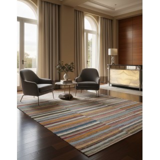 Vintage Turkish Kilim. Adjustable Handwoven Cotton Carpet. Colorful Striped Rag Rug. Bohemian Home Decor