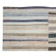 Vintage Banded Cotton Kilim. Adjustable Flat-Weave Rag Rug. Colorful Carpet Vintage Banded Cotton Kilim. Adjustable Flat-Weave Rag Rug. Colorful Carpet