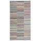 Vintage Banded Cotton Kilim. Adjustable Flat-Weave Rag Rug. Colorful Carpet Vintage Banded Cotton Kilim. Adjustable Flat-Weave Rag Rug. Colorful Carpet