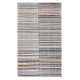 Turkish Handwoven Kilim. Vintage Cotton Rag Rug. Colorful Striped Boho Carpet