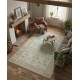 One of a kind Vintage Beige Large Area Rug. Handmade Turkish Carpet
