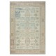 One of a kind Vintage Beige Large Area Rug. Handmade Turkish Carpet