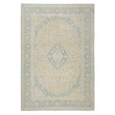 One of a kind Hand-knotted Turkish Area Rug. Vintage Beige Large Carpet for Rustic, Country & Farmhouse Decor