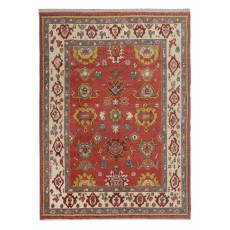 Hand Knotted Oushak Rug. Custom Size & Colors. Turkish Red Wool Area Rug. Antique 1900s Inspired Design. Made to Order