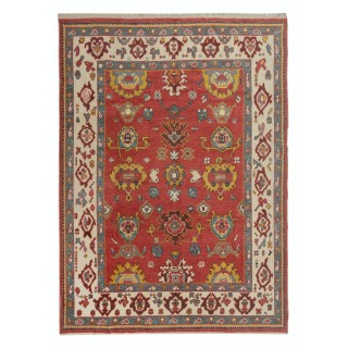 Hand Knotted Oushak Rug. Custom Size & Colors. Turkish Red Wool Area Rug. Antique 1900s Inspired Design. Made to Order