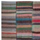 Adjustable Vintage Banded Cotton Kilim. Flat-Weave Rag Rug. Colorful Large Carpet Adjustable Vintage Banded Cotton Kilim. Flat-Weave Rag Rug. Colorful Large Carpet