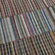Handmade Turkish Kilim. Vintage Cotton Rag Rug. Multicolored Stripe Pattern Carpet