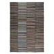 Handmade Turkish Kilim. Vintage Cotton Rag Rug. Multicolored Stripe Pattern Carpet