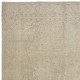 One of a kind Vintage Turkish Area Rug. Handmade Beige Large Carpet for Rustic, Country & Farmhouse Decor