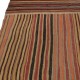 Vintage Turkish Patchwork Kilim Rug, Handmade Striped Wool Carpet Vintage Turkish Patchwork Kilim Rug, Handmade Striped Wool Carpet