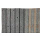 Adjustable Size Vintage Turkish Kilim Rug. Gray Handwoven Cotton & Goat Hair Carpet