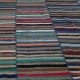 Adjustable Vintage Cotton Rag Rug. Handmade Striped Kilim. Colorful Large Carpet Adjustable Vintage Cotton Rag Rug. Handmade Striped Kilim. Colorful Large Carpet