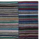 Adjustable Vintage Cotton Rag Rug. Handmade Striped Kilim. Colorful Large Carpet Adjustable Vintage Cotton Rag Rug. Handmade Striped Kilim. Colorful Large Carpet