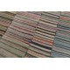 Multicolored Striped Kilim. Vintage Turkish Handwoven Cotton Rag Rug. Adjustable Size Multicolored Striped Kilim. Vintage Turkish Handwoven Cotton Rag Rug. Adjustable Size