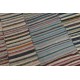Multicolored Striped Kilim. Vintage Turkish Handwoven Cotton Rag Rug. Adjustable Size Multicolored Striped Kilim. Vintage Turkish Handwoven Cotton Rag Rug. Adjustable Size