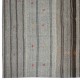 Vintage Gray Kilim. Adjustable Hand-Woven Carpet. Large Rug Vintage Gray Kilim. Adjustable Hand-Woven Carpet. Large Rug