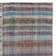 Multicolored Striped Kilim. Handwoven Cotton Turkish Rag Rug. Vintage Oversize Carpet. Adjustable Size