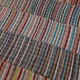 Adjustable Oversize Rag Rug. Vintage Handmade Turkish Cotton Kilim. Colorful Stripes Carpet