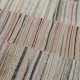Adjustable Oversize Kilim. Handwoven Cotton Turkish Rag Rug. Vintage Colorful Banded Carpet Adjustable Oversize Kilim. Handwoven Cotton Turkish Rag Rug. Vintage Colorful Banded Carpet