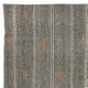 Vintage Gray Kilim. Turkish Handwoven Cotton & Goat Hair Rug. Flat-weave Large Carpet Vintage Gray Kilim. Turkish Handwoven Cotton & Goat Hair Rug. Flat-weave Large Carpet