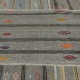 Adjustable Size Vintage Turkish Kilim. Gray Cotton & Goat Hair Rug. Handmade Oversize Carpet Adjustable Size Vintage Turkish Kilim. Gray Cotton & Goat Hair Rug. Handmade Oversize Carpet