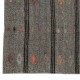 Adjustable Size Vintage Turkish Kilim. Gray Cotton & Goat Hair Rug. Handmade Oversize Carpet Adjustable Size Vintage Turkish Kilim. Gray Cotton & Goat Hair Rug. Handmade Oversize Carpet