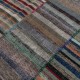 Vintage Turkish Kilim. Adjustable Size. Handmade Cotton Rag Rug. Multicolored Striped Oversize Carpet. Vintage Turkish Kilim. Adjustable Size. Handmade Cotton Rag Rug. Multicolored Striped Oversize Carpet.