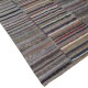 Vintage Turkish Kilim. Adjustable Size. Handmade Cotton Rag Rug. Multicolored Striped Oversize Carpet. Vintage Turkish Kilim. Adjustable Size. Handmade Cotton Rag Rug. Multicolored Striped Oversize Carpet.