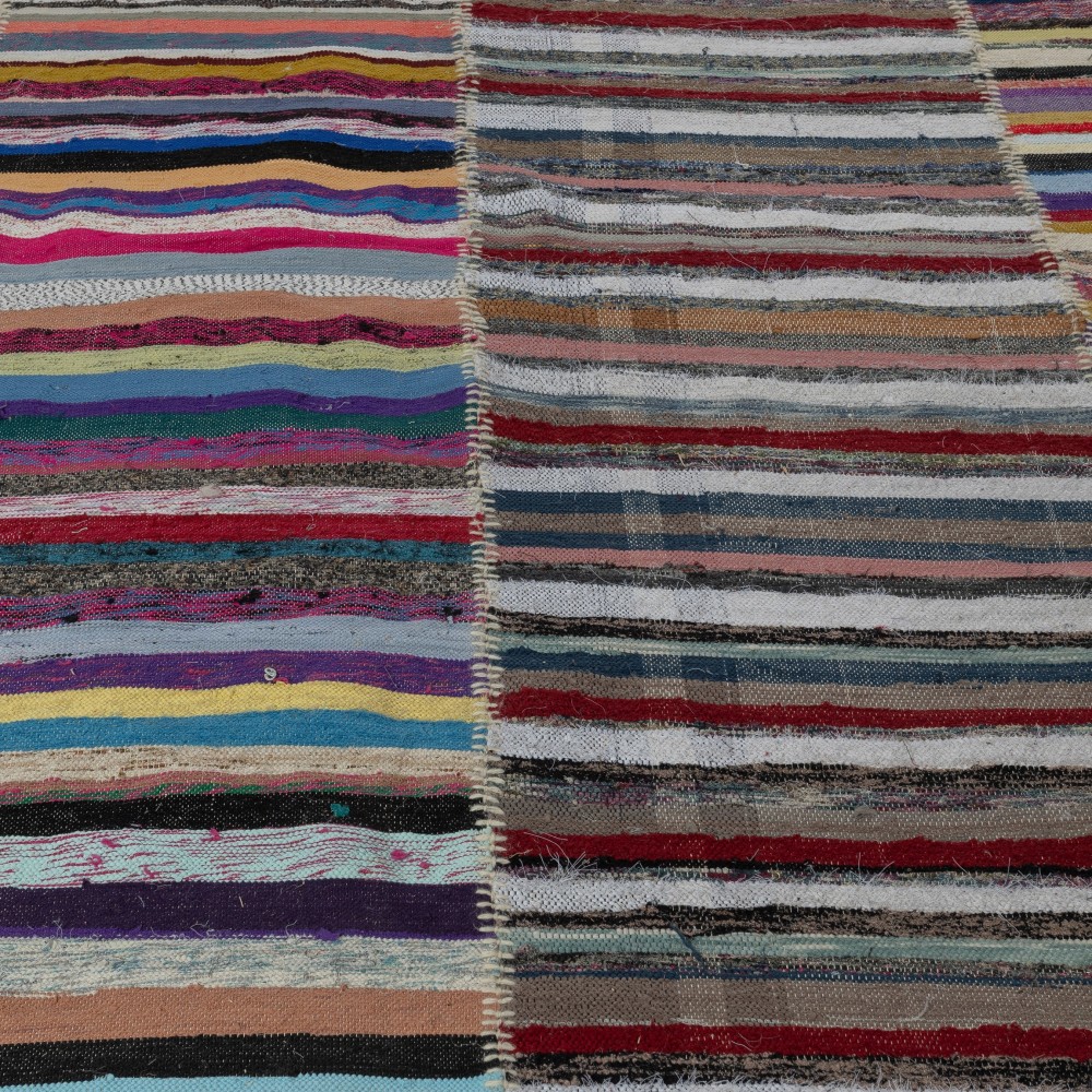 Vintage Oversize Kilim. Handwoven Cotton Rag Rug. Colorful Turkish Carpet. Adjustable Size Vintage Oversize Kilim. Handwoven Cotton Rag Rug. Colorful Turkish Carpet. Adjustable Size