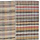 Adjustable Vintage Oversize Rag Rug. Handmade Striped Kilim. Multicolor Cotton Carpet Adjustable Vintage Oversize Rag Rug. Handmade Striped Kilim. Multicolor Cotton Carpet