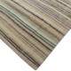 Adjustable Vintage Banded Cotton Kilim. Flat-Weave Rag Rug. Colorful Large Carpet Adjustable Vintage Banded Cotton Kilim. Flat-Weave Rag Rug. Colorful Large Carpet