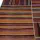 Adjustable Size Vintage Turkish Patchwork Rug, Overize Kilim, Handmade Striped Wool Carpet Adjustable Size Vintage Turkish Patchwork Rug, Overize Kilim, Handmade Striped Wool Carpet