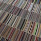 Adjustable Vintage Banded Oversize Kilim. Flat-Weave Rag Rug. Colorful Cotton Carpet Adjustable Vintage Banded Oversize Kilim. Flat-Weave Rag Rug. Colorful Cotton Carpet