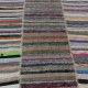 Adjustable Vintage Banded Oversize Kilim. Flat-Weave Rag Rug. Colorful Cotton Carpet Adjustable Vintage Banded Oversize Kilim. Flat-Weave Rag Rug. Colorful Cotton Carpet
