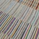 Adjustable Oversize Kilim. Handwoven Cotton Turkish Rag Rug. Vintage Colorful Banded Carpet Adjustable Oversize Kilim. Handwoven Cotton Turkish Rag Rug. Vintage Colorful Banded Carpet